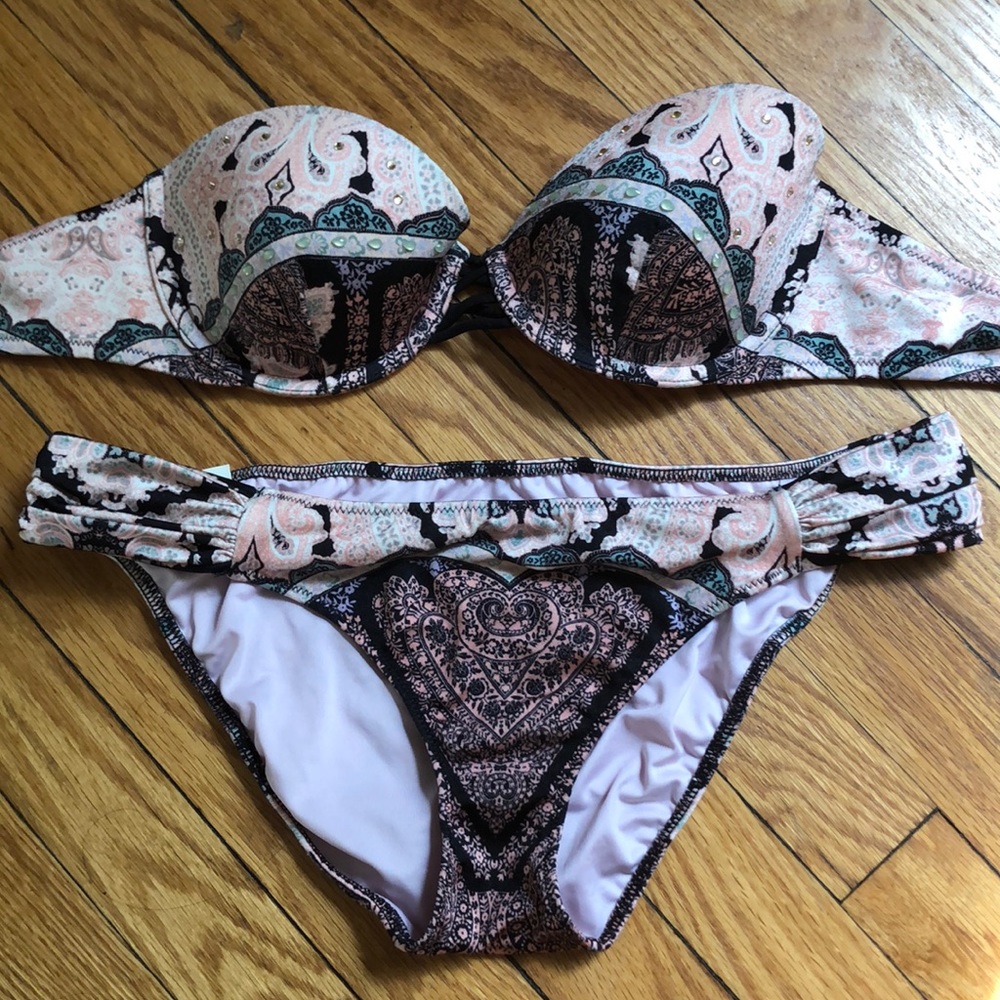 Strapless Two Piece VS Bathing Suit